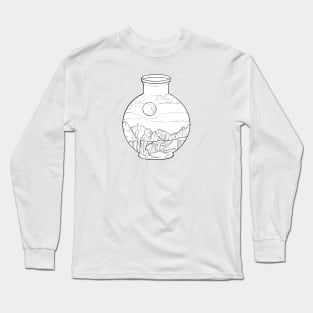 Mountain Landscape in a Jar Long Sleeve T-Shirt